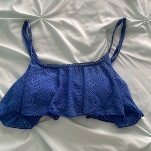 Blue Roxy bikini top